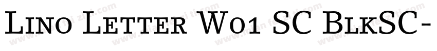 Lino Letter W01 SC BlkSC字体转换